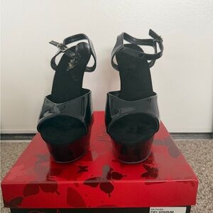 Pleaser Black Platform Heels